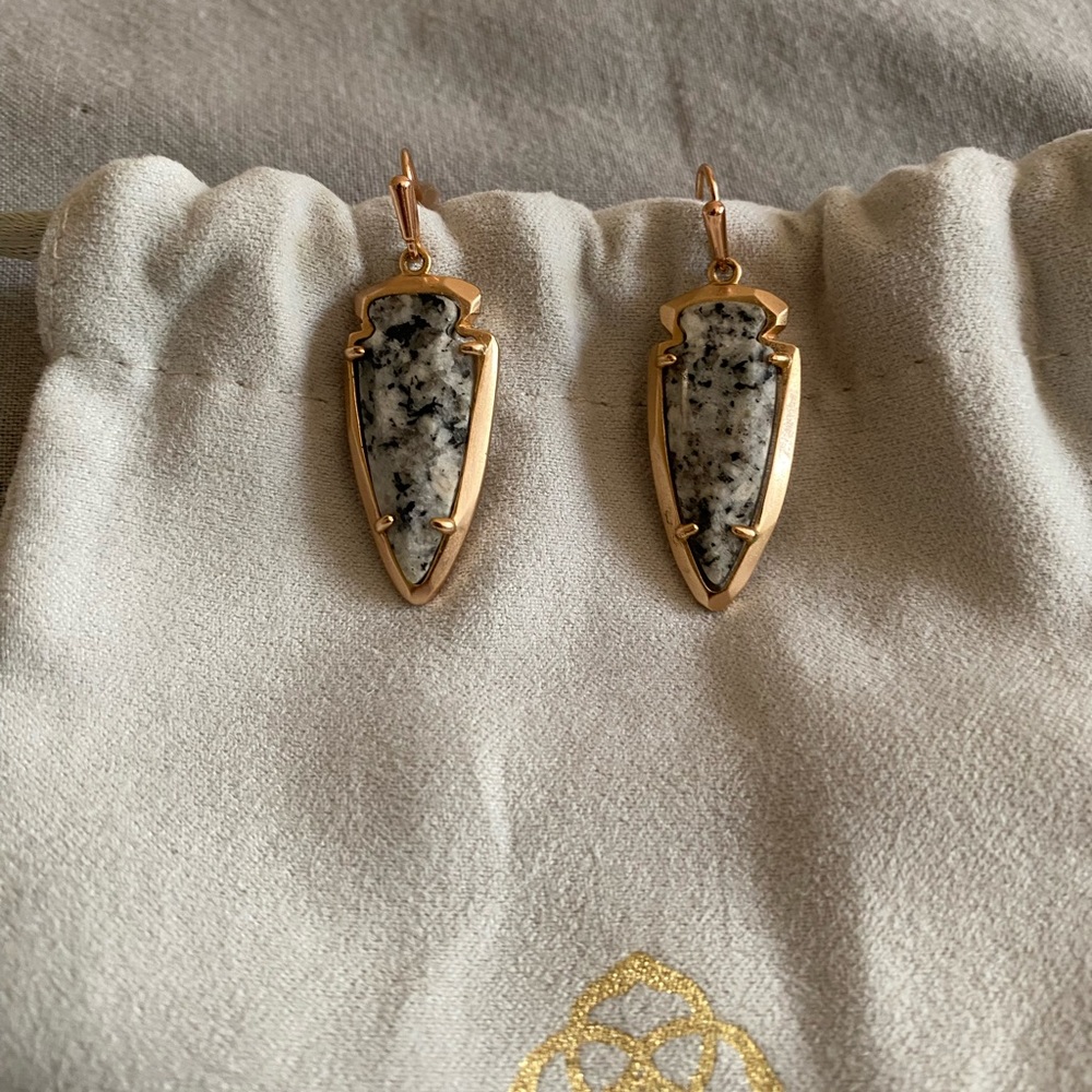 Kendra Scott Skylar Rose Gold Small Drop Earrings